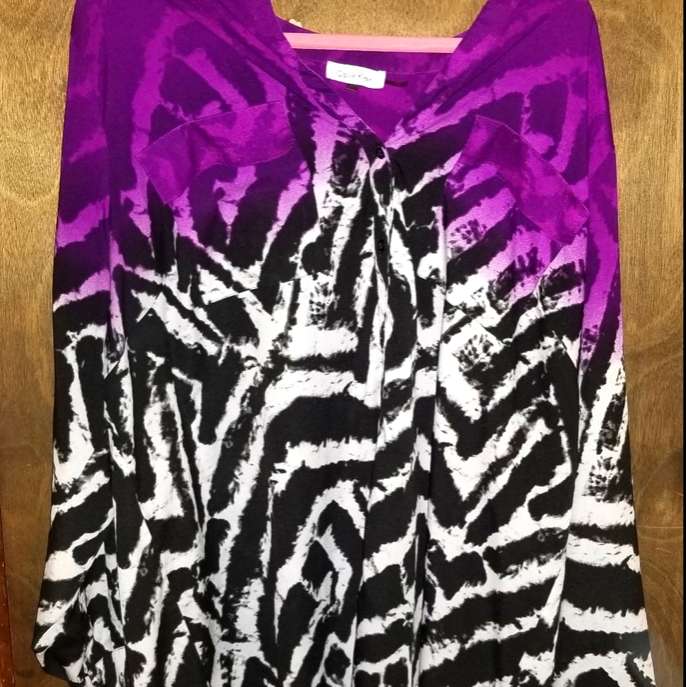 Ombre Calvin Klein Long Sleeve Button Up